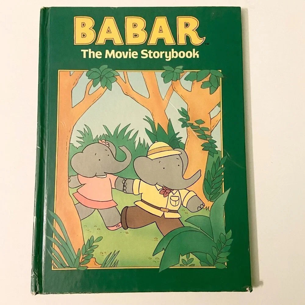 Vintage 1989 Babar The Movie Storybook  by Cathy East Dubowski Random House